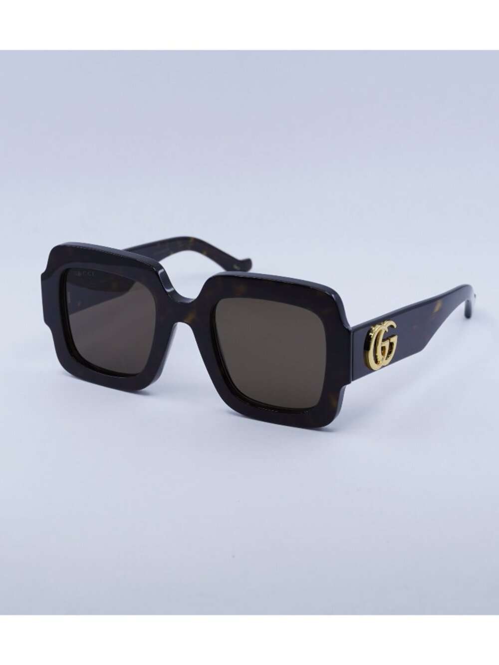 Gucci GG1547S 002 Women Sunglasses Havana Square Frame, Brown Lenses